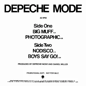 Pochette Big Muff / Photographic / Nodisco / Boys Say Go!