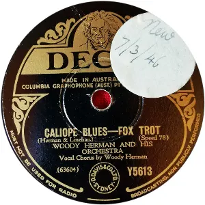 Pochette de Caliope Blues / Dupree Blues de Woody Herman and His Orchestra
