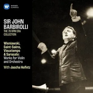 Pochette de Wieniawski, Saint-Saëns, Vieuxtemps & Sarasate: Works for Violin and Orchestra de Jascha Heifetz