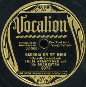 Pochette de Georgia on My Mind / Kickin’ The Gong Around de Louis Armstrong & His Orchestra