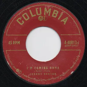 Pochette de I’m Coming Home / I Got a Hole in My Pirogue de Johnny Horton