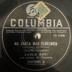 Pochette de Non canta più Firenze / Ammore busciardo de Carlo Buti