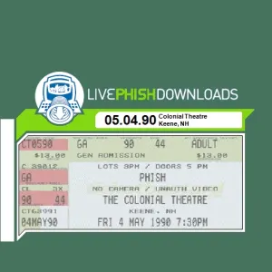 Pochette de 1990-05-04: The Colonial Theatre, Keene, NH, USA de Phish
