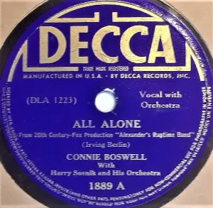 Pochette de All Alone / Remember de Connee Boswell
