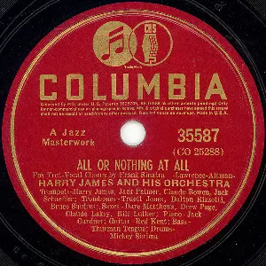 Pochette All or Nothing at All / Flash
