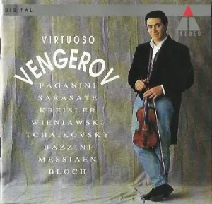 Pochette de Virtuoso Vengerov de Pablo de Sarasate - Fritz Kreisler - Pyotr Ilyich Tchaikovsky - Henryk Wieniawski - Olivier Messiaen - Niccolò Paganini - Maxim Vengerov - Ernest Bloch
