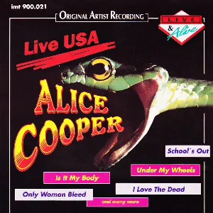 Pochette de Live in U.S.A. 1978/1980 de Alice Cooper
