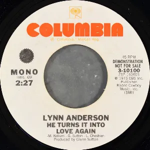 Pochette de He Turns It Into Love Again de Lynn Anderson