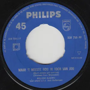 Pochette de Maar ’t meest hou ik toch van jou / Willeke de Willeke Alberti