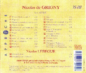 Pochette de Messe pour orgue de André Isoir