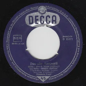 Pochette de Das alte Karussell / Es wird nie mehr so schön de Lys Assia