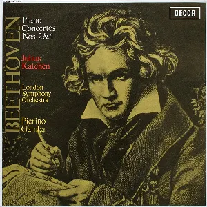 Pochette de Piano Concerto No. 2 de Ludwig van Beethoven - London Symphony Orchestra - Julius Katchen - Piero Gamba