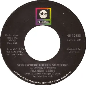 Pochette de Somewhere There's Someone / You, No One but You de Frankie Laine