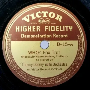 Pochette de Who? / Song of India de Tommy Dorsey and His Orchestra