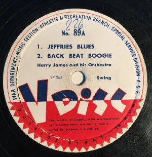 Pochette de Jeffries Blues / Back Beat Boogie / Two O’Clock Jump de Harry James and His Orchestra