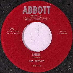 Pochette de Tahiti / Give Me One More Kiss de Jim Reeves