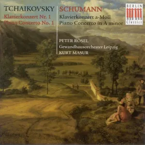 Pochette de Piano Concertos de Robert Schumann - Peter Rösel - Pyotr Ilyich Tchaikovsky - Kurt Masur - Gewandhausorchester Leipzig