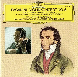 Pochette Violinkonzert No. 5 / La primavera / Maestosa sonata sentimentale