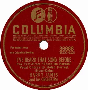 Pochette de I've Heard That Song Before / Moonlight Becomes You de Harry James and His Orchestra