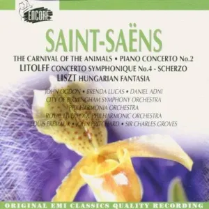 Pochette de The Carnival of the Animals / Piano Concerto No. 2 / Concerto Symphonique No. 4 - Scherzo / Hungarian Fantasia de Franz Liszt - Camille Saint‐Saëns - Henry Litolff