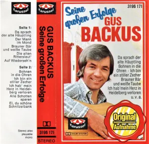 Pochette de Seine großen Erfolge de Gus Backus