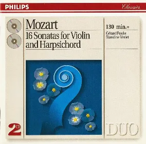 Pochette de 16 Sonatas for Violin and Harpsichord de Blandine Verlet - Wolfgang Amadeus Mozart