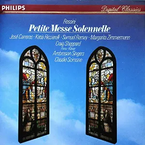 Pochette de Petite Messe solennelle de Ruggero Raimondi - Luciano Pavarotti - Gioachino Rossini - Mirella Freni - Lucia Valentini Terrani