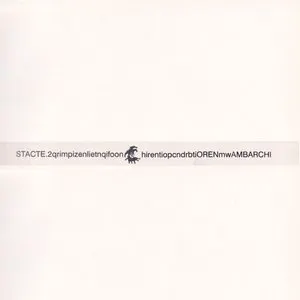 Pochette de Stacte.2 de Oren Ambarchi