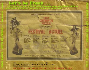 Pochette 1969-10-25: Let's Be Frank: Festival Actuel, Mont de l'enclus, Amougies, Belgium