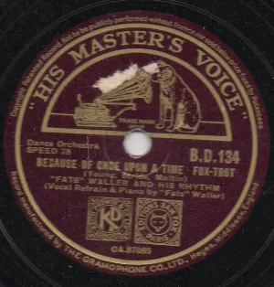 Pochette de Because of Once Upon a Time / Believe It, Beloved de Fats Waller and His Rhythm