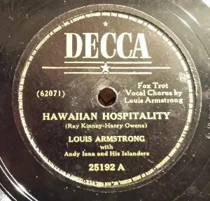 Pochette Hawaiian Hospitality / To You, Sweetheart, Aloha