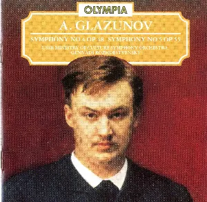 Pochette de Symphony no. 4, op. 48 / Symphony no. 5, op. 55 de Alexander Konstantinovich Glazunov - Gennady Rozhdestvensky