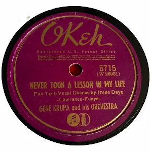 Pochette de Never Took a Lesson in My Life / Tonight de Gene Krupa and His Orchestra