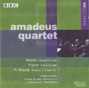 Pochette Mozart: Clarinet Quintet / Franck: Piano Quintet / R. Strauss: Prelude to 