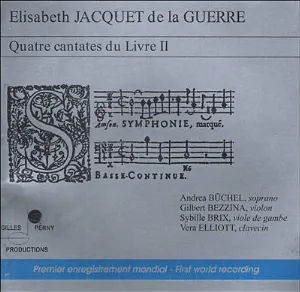 Pochette de Quatre cantates du Livre II de Élisabeth-Claude Jacquet de La Guerre