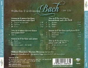 Pochette de Wilhelm Friedemann Bach: Flute Sonatas and Trios de Jaap ter Linden - Wilhelm Friedemann Bach - Wilbert Hazelzet