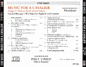 Pochette de Music For A Cavalier: Songs & Dances from Stuart Times de London Baroque