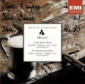 Pochette de At The Boar's Head / The Wandering Scholar de Gustav Holst - Felicity Palmer - Steuart Bedford - Robert Tear - David Atherton - John Tomlinson - Philip Langridge