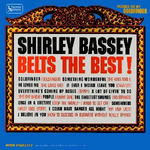 Pochette Shirley Bassey Belts the Best