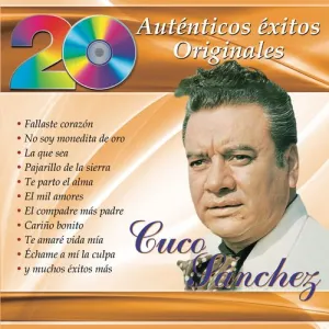 Pochette de 20 auténticos éxitos originales de Cuco Sánchez
