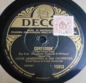 Pochette de Confessin' (That I Love You) / If It's Good (Then I Want It) de Louis Armstrong & His Orchestra
