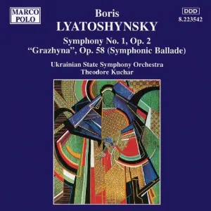 Pochette de Symphony no. 1, op. 2 / Grazhyna, op. 58 de Theodore Kuchar - National Symphony Orchestra of Ukraine