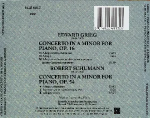 Pochette de Grieg: Piano Concerto in A minor / Schumann: Piano Concerto in A minor de Edvard Grieg - Bystrík Režucha - Robert Schumann - Slovenská filharmónia - Marián Lapšanský