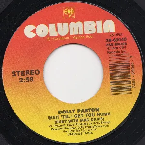 Pochette de Yellow Roses / Wait ’til I Get You Home de Dolly Parton