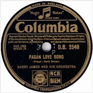 Pochette de Pagan Love Song / La Paloma de Harry James and His Orchestra