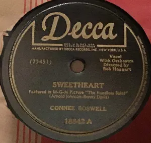 Pochette de Sweetheart / If I Had a Wishing Ring de Connee Boswell