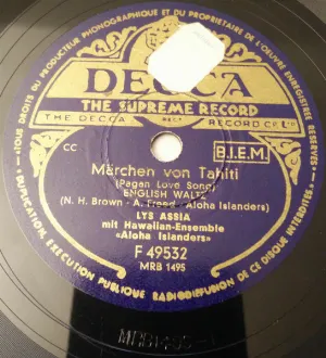 Pochette de Märchen von Tahiti de Lys Assia
