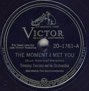 Pochette de The Moment I Met You / That Went Out With Button Shoes de Tommy Dorsey and His Orchestra