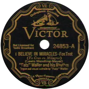 Pochette de I Believe in Miracles / Night Wind de Fats Waller and His Rhythm