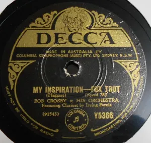 Pochette de My Inspiration / Loopin’ the Loop de Bob Crosby and His Orchestra - Bob Crosby and the Bob Cats